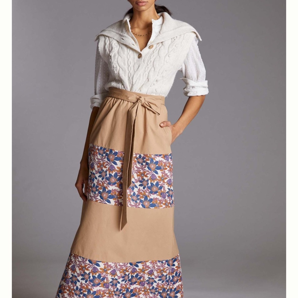Anthropologie NWT Sachin & Babi Tan and Floral Skirt